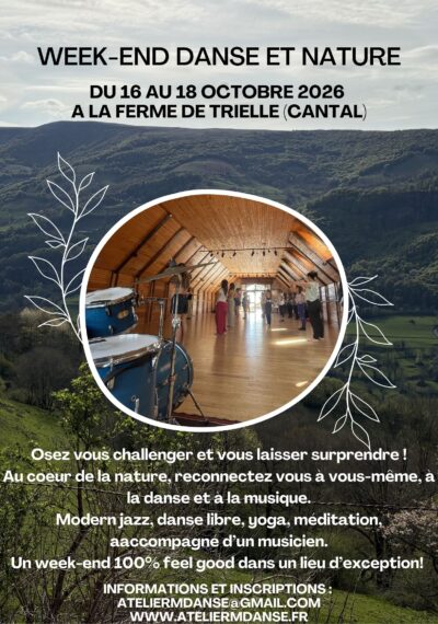 week-end danse et nature cantal 2026