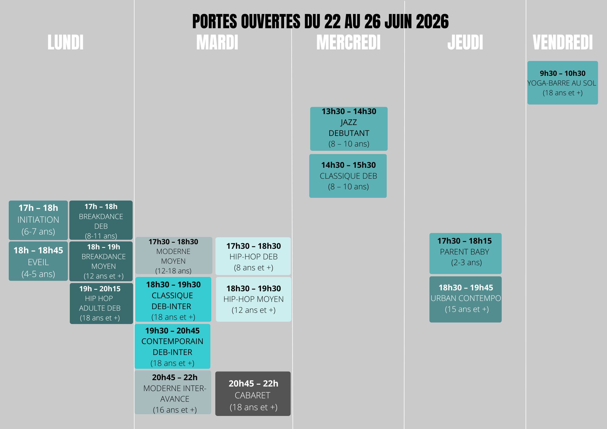 PORTES OUVERTES