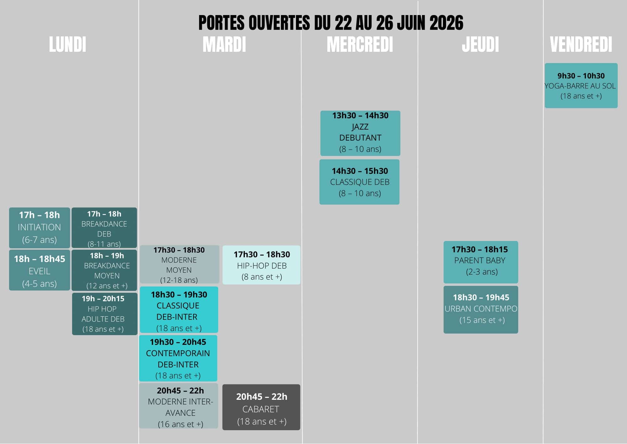 PORTES OUVERTES